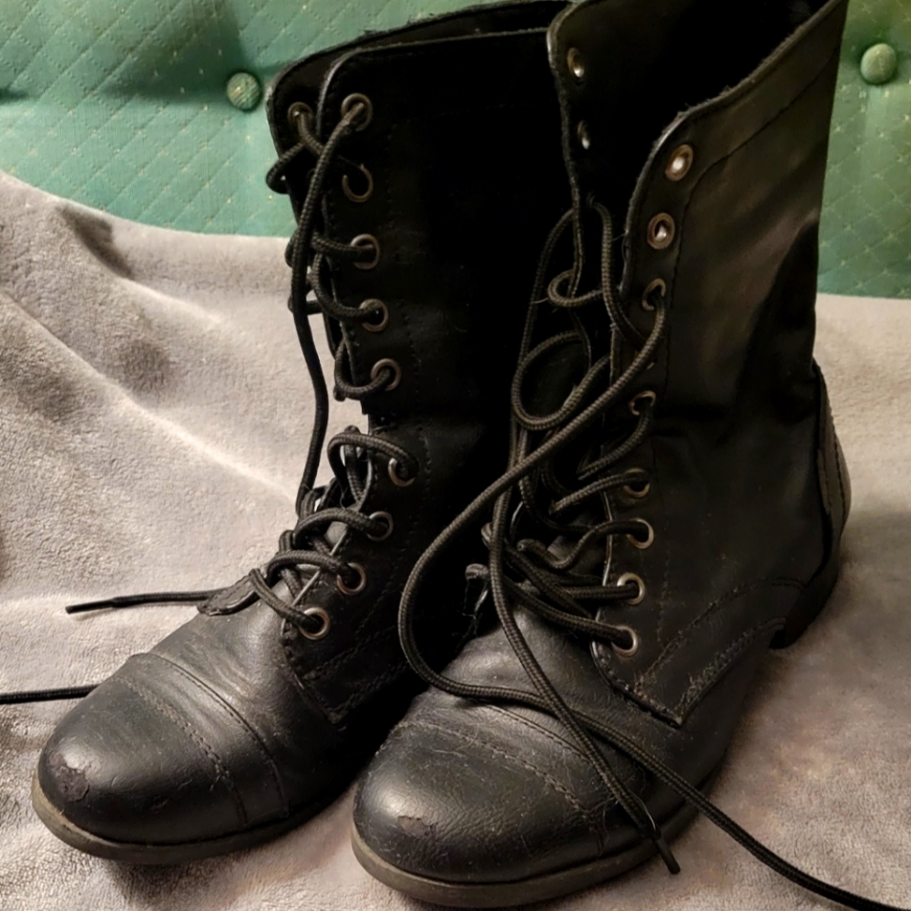 Lace-Up Boots